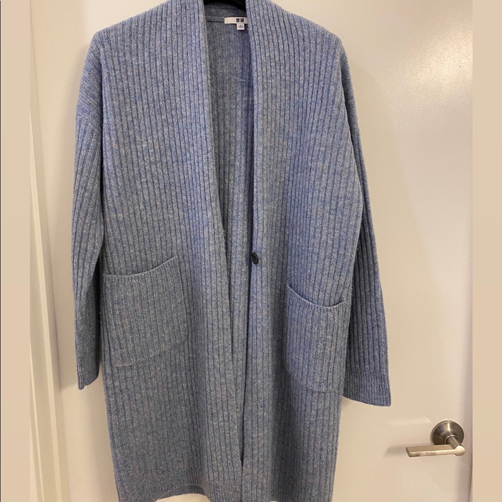 Uniqlo long wool blend jacket